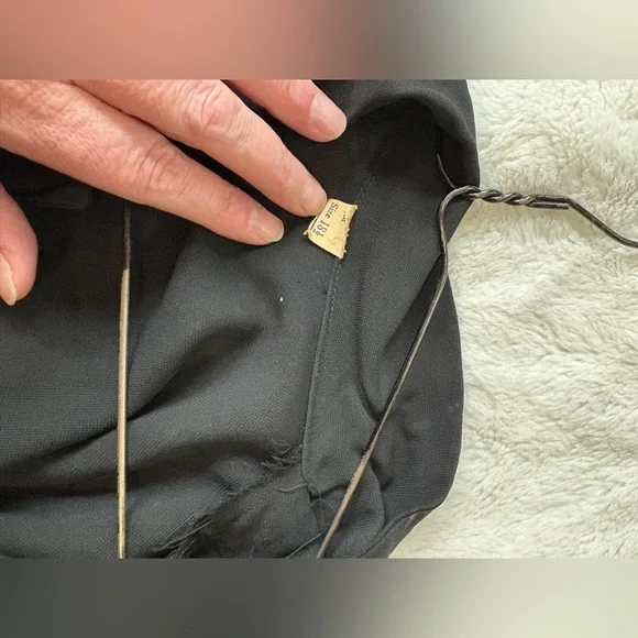 The Perfect Vintage 1940s 50s Little Black Dress VOLUP - Picture 12 of 14